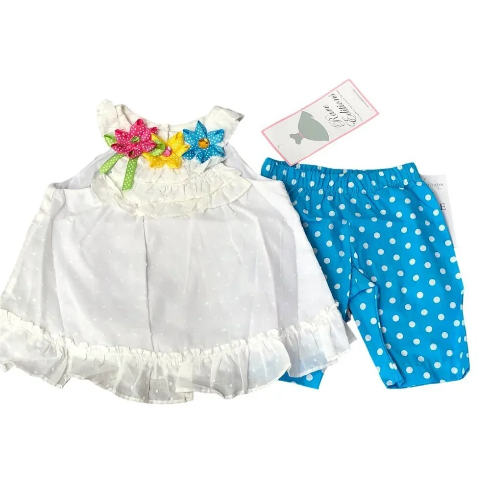 RARE EDITION 2 PCS SET OUTFIT‎ DRESS & BOTTOM  6MOS NEW WITH TAG
